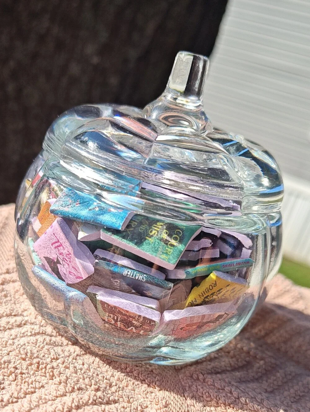 Pumpkin Book Jar